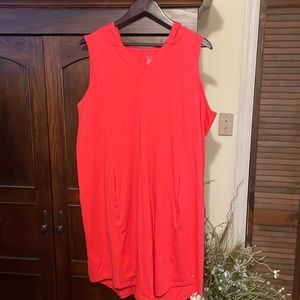 NWT Reddish orange hooded active dress